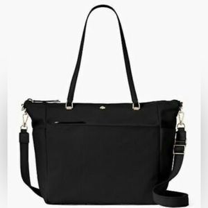 Kate Spade Nylon Jae Diaper Baby Bag Travel Tote Bag Handbag Black Purse